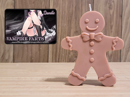 Vampire Farts Gingerbread Man Candle