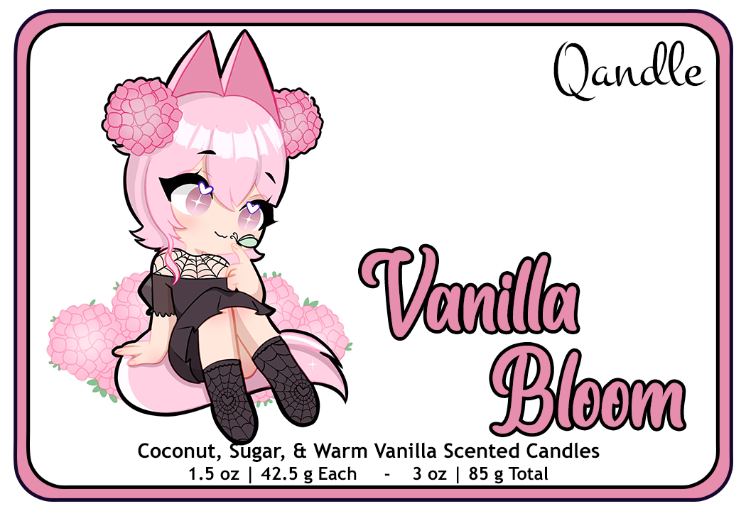 Vanilla Bloom Heart Candles