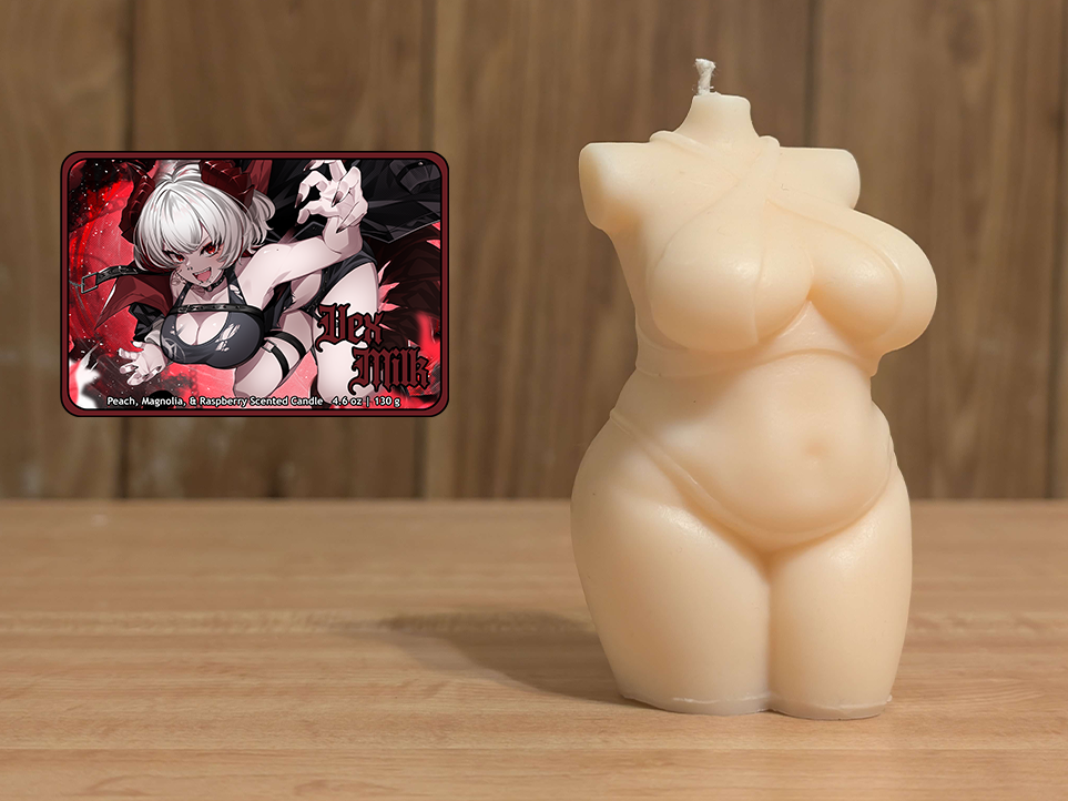 Vex Milk Curvy Body Candle