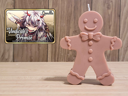 Vindicate's Promise Gingerbread Man Candle