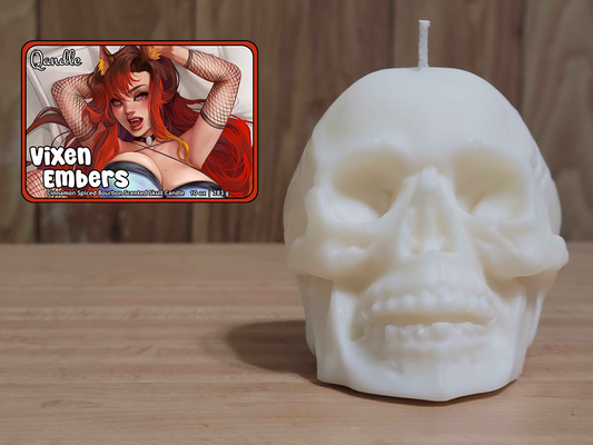 Vixen Embers Skull Candle