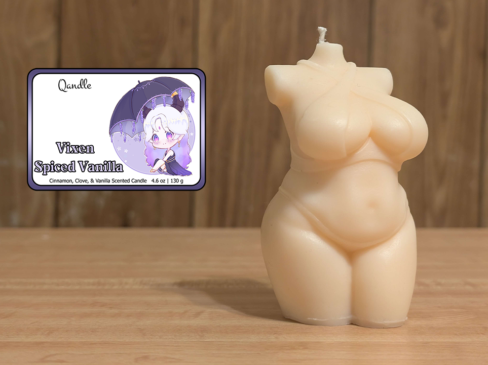 Vixen Spiced Vanilla Curvy Body Candle