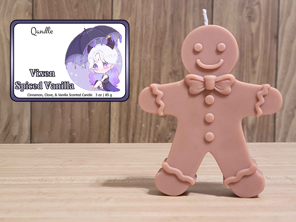 Vixen Spiced Vanilla Gingerbread Man Candle