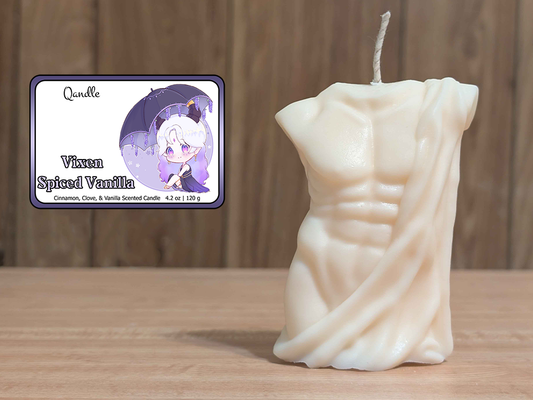 Vixen Spiced Vanilla Masculine Body Candle