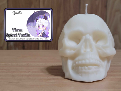 Vixen Spiced Vanilla Skull Candle