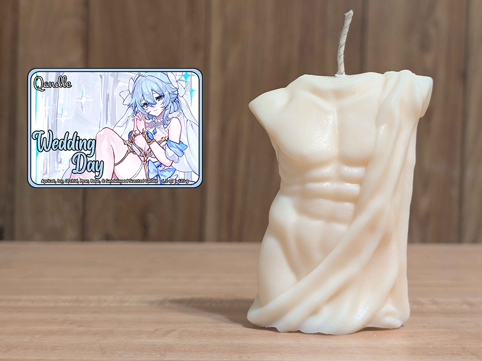 Wedding Day Masculine Body Candle