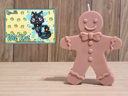 Wet Kat Gingerbread Man Candle