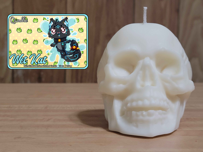 Wet Kat Skull Candle