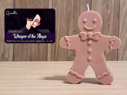 Whisper of the Abyss Gingerbread Man Candle