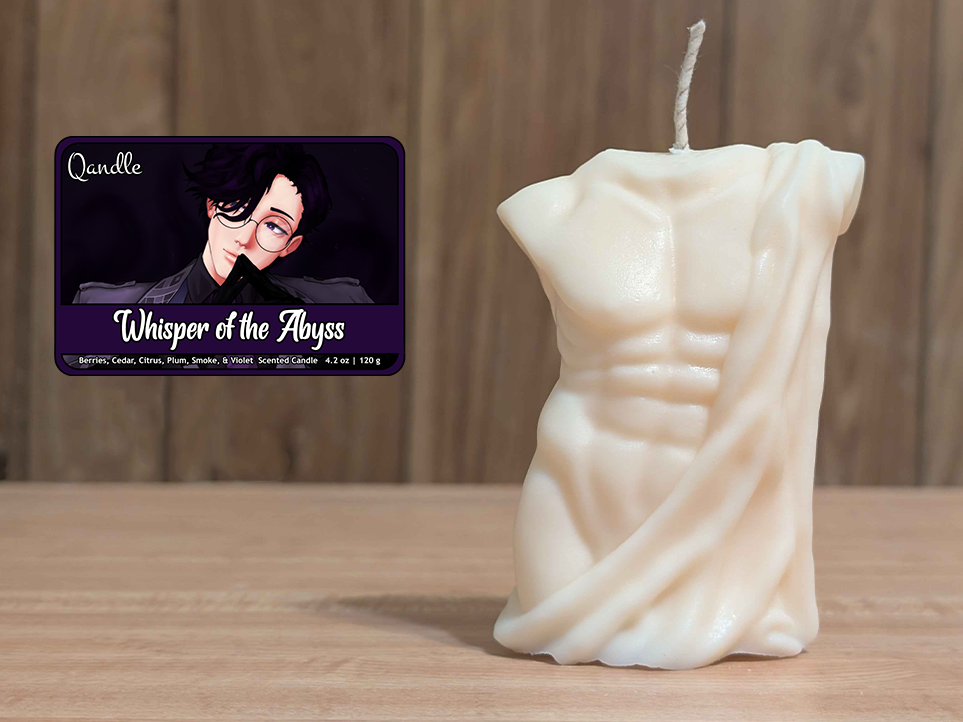 Whisper of the Abyss Masculine Body Candle