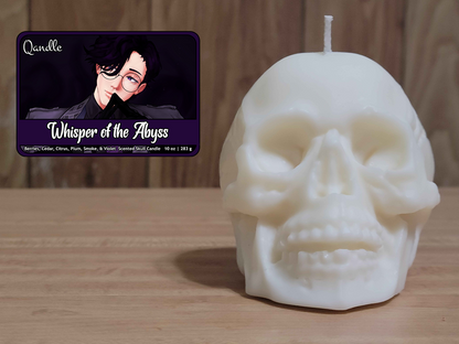 Whisper of the Abyss Skull Candle