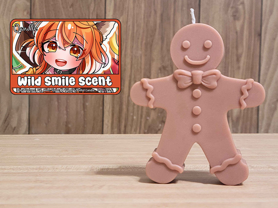 Wild Smile Scent Gingerbread Man Candle