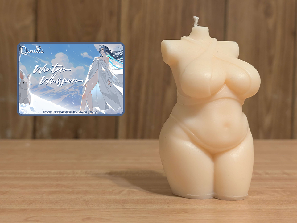 Winter Whisper Curvy Body Candle