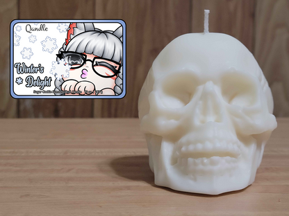 Winter's Delight Skull Candle