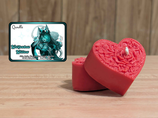 Wolfcubus Willow Heart Candles