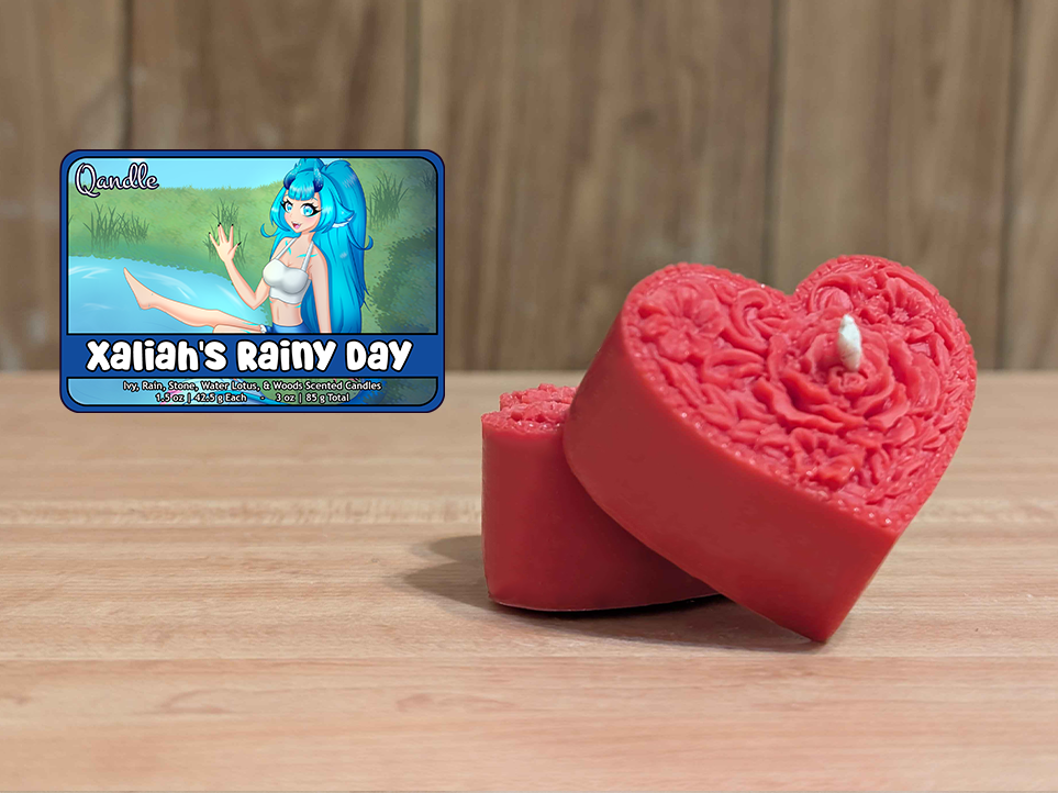 Xaliah's Rainy Day Heart Candles