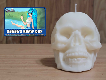 Xaliah's Rainy Day Skull Candle