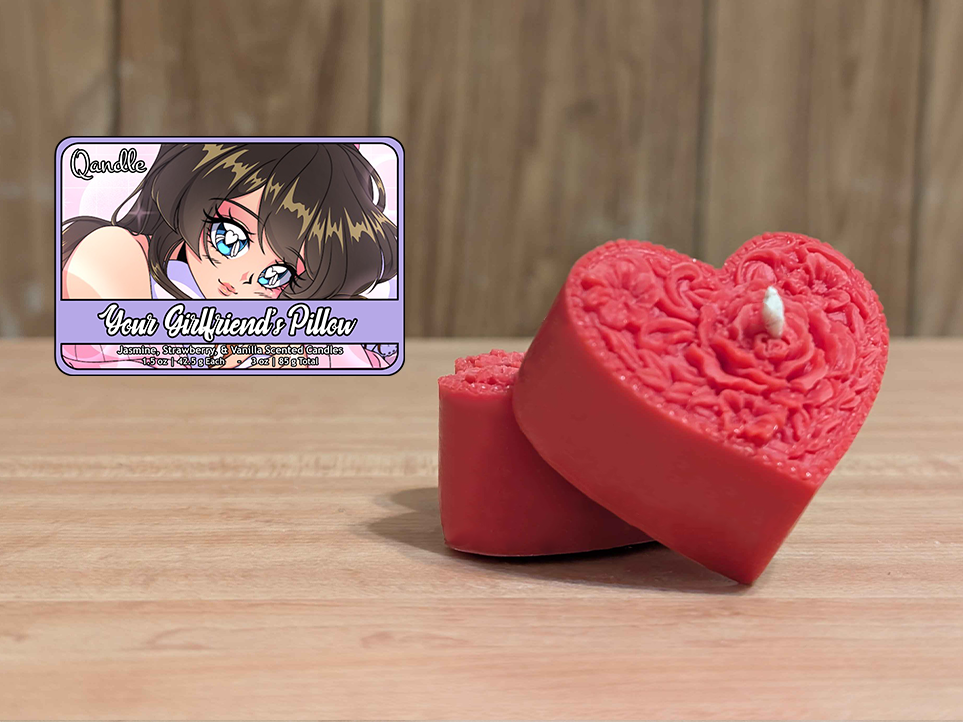 Your Girlfriend's Pillow Heart Candles