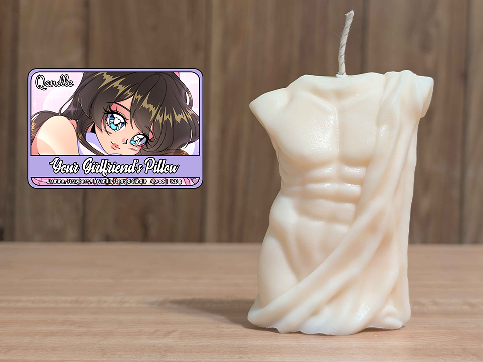 Your Girlfriend's Pillow Masculine Body Candle