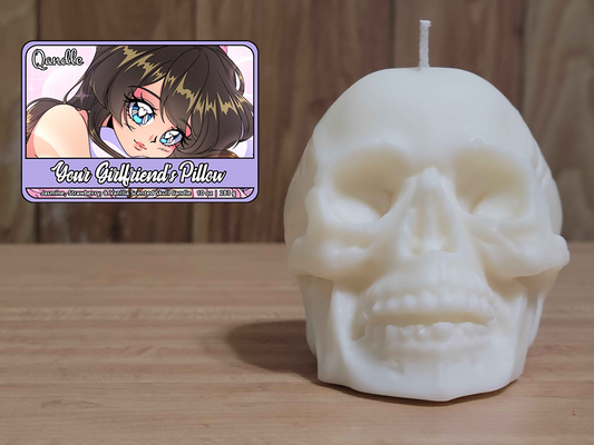 Your Girlfriend's Pillow Skull Candle