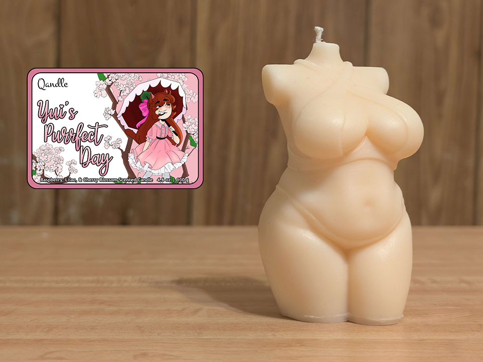 Yui's Purrfect Day Curvy Body Candle