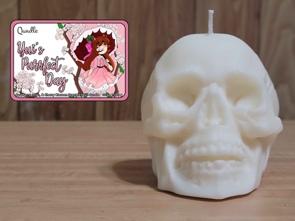 Yui's Purrfect Day Skull Candle