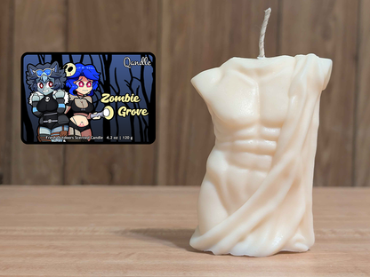 Zombie Grove Masculine Body Candle