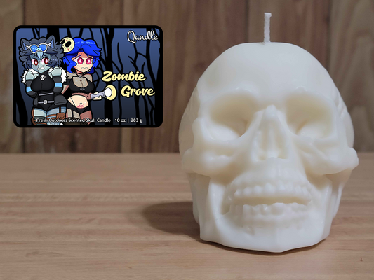 Zombie Grove Skull Candle