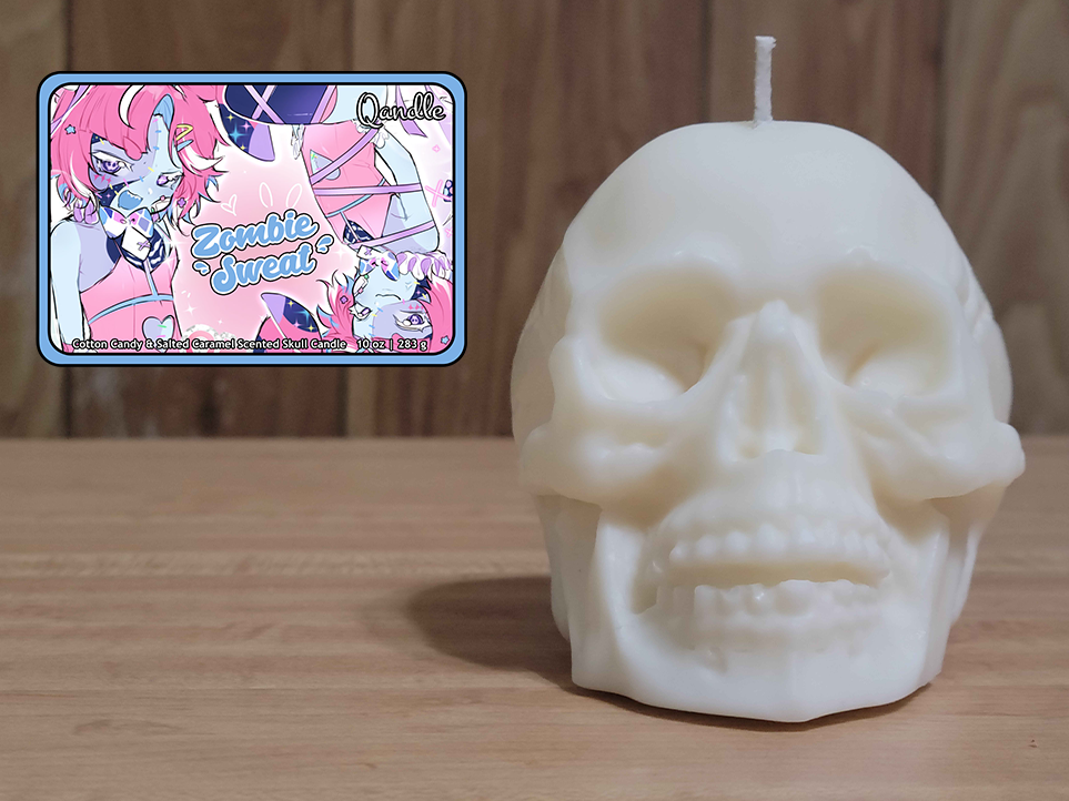 Zombie Sweat Skull Candle